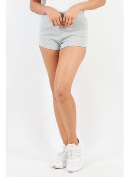 BB Dakota by Steve Madden Women Textured Basic Shorts, Grey  - Image 1