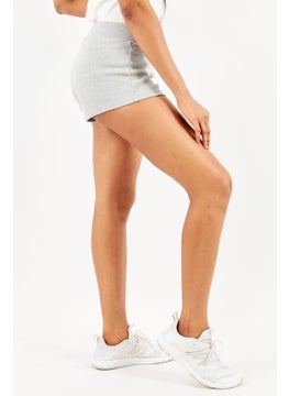 BB Dakota by Steve Madden Women Textured Basic Shorts, Grey  - Image 3