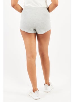 BB Dakota by Steve Madden Women Textured Basic Shorts, Grey  - Image 4