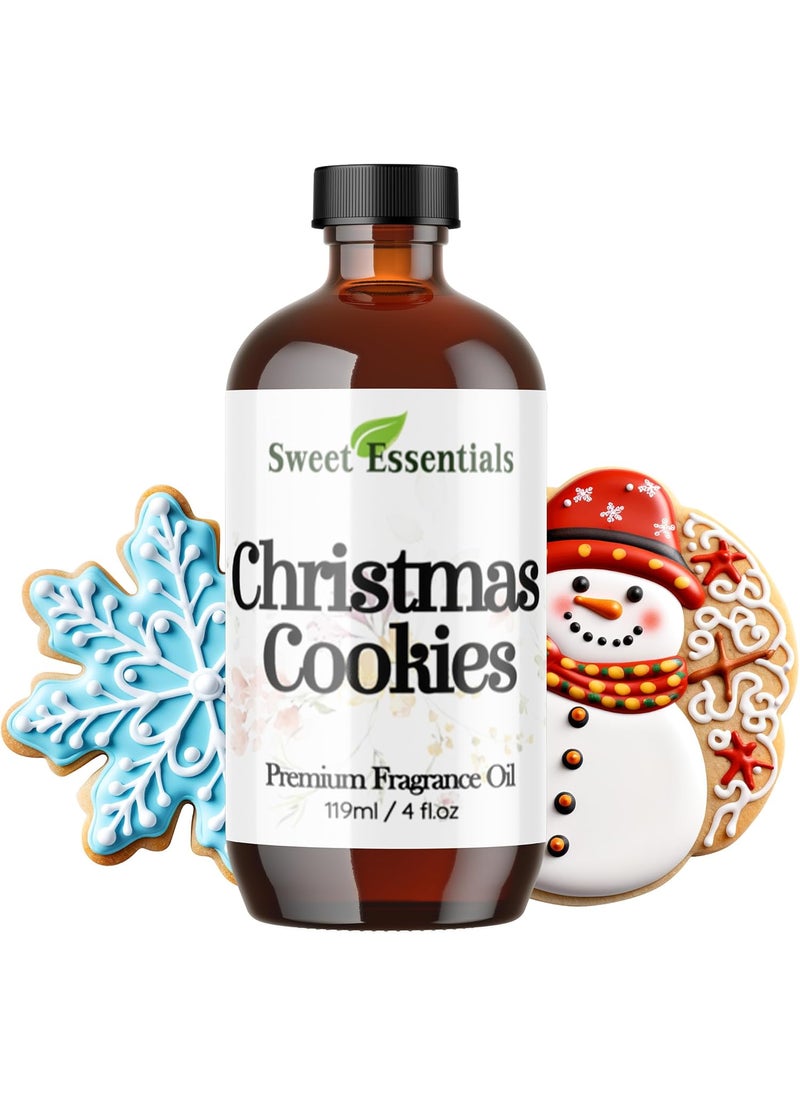 Sweet Essentials Christmas Cookies, 4oz Premium Fragrance Oil, Aromatherapy, Diffuser, Crafts, Soap, Home Scents, Bath & Body, DIY Parfum and Much More. Versatile & Long-Lasting by Sweet Essentials 