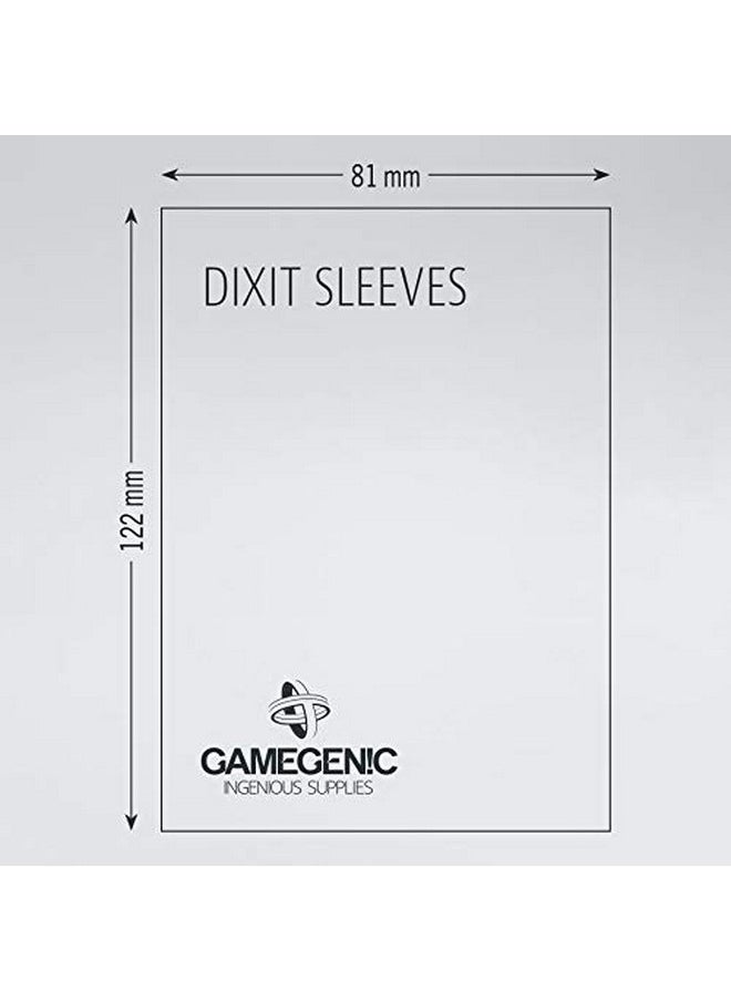 Matte Board Game Sleeves | Pack of 90 Matte Sleeves | 81 by 122 mm Card Sleeves Optimized for Use with Dixit and Mysterium | Premium Card Protection | FFG Sand Color Code | Made by Gamegenic