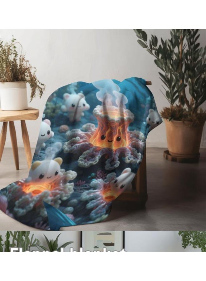 عام بطانية رقيقة من الفانيلا (حرارة ومريحة، ومناسبة للنوم واستخدام اللعبة والغبار والرمل) 150 سم * 200 سم - 555 - Image 3