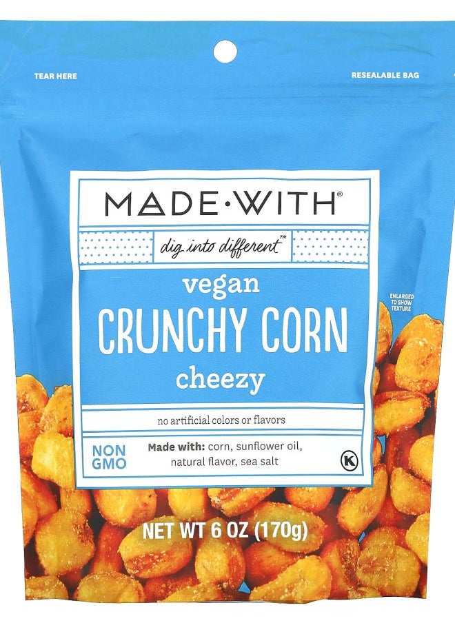Made Vegan Crunchy Corn Cheezy 6 oz (170 g) 