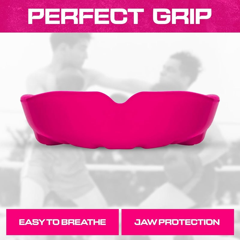BFS IMPEX Sports Mouth Guard for Kids,Youth,Boys,Girls,Child Teen Mouthguard with Case (BPA Free) for Boxing, Martial Arts,MMA Karate,Lacrosse,Football,Soccer and All Contact Sports (Pink) - Image 3