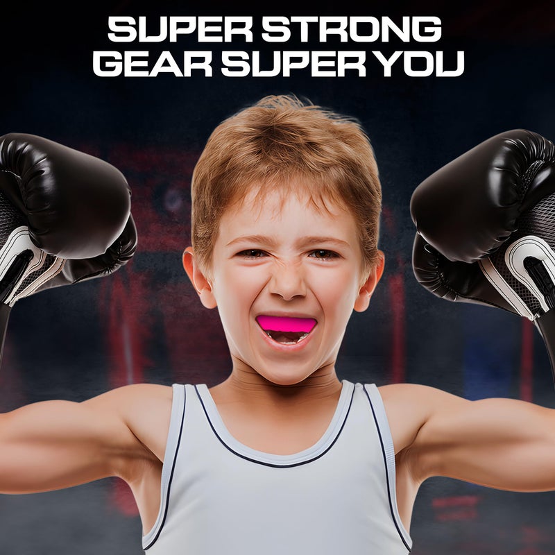 BFS IMPEX Sports Mouth Guard for Kids,Youth,Boys,Girls,Child Teen Mouthguard with Case (BPA Free) for Boxing, Martial Arts,MMA Karate,Lacrosse,Football,Soccer and All Contact Sports (Pink) - Image 5