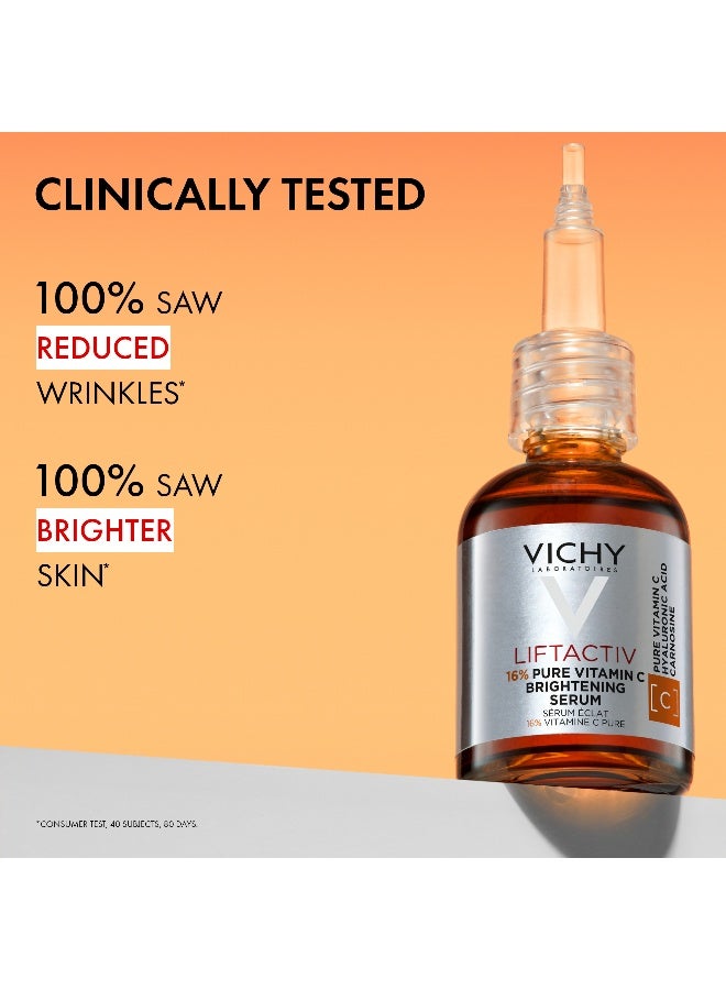 VICHY Liftactiv Vitamin C 16% Serum for Anti Aging And Brightening 20ml - Image 3