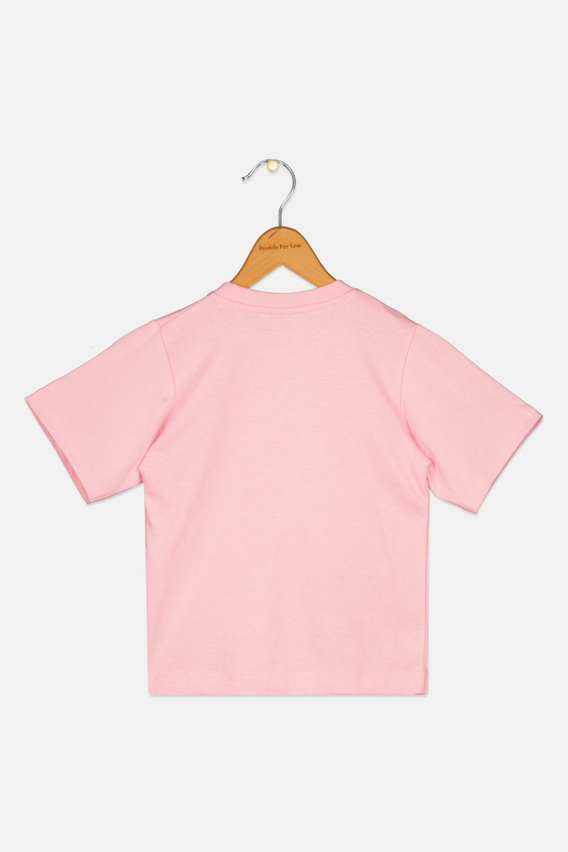 Tom And Jerry Toddlers Girl Crew Neck Short Sleeves Graphic Print T-Shirt, Pink - Image 3