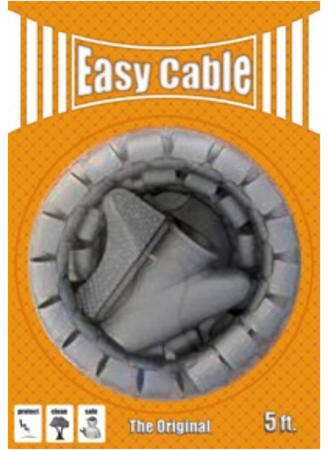 منظم كابلات حلزوني مرن عالي الجودة من Easy Cable، منظم كابلات، منظم أنابيب حماية أسلاك الكمبيوتر، أدوات إدارة، 1.5 متر