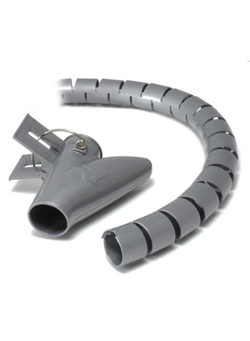 منظم كابلات حلزوني مرن عالي الجودة من Easy Cable، منظم كابلات، منظم أنابيب حماية أسلاك الكمبيوتر، أدوات إدارة، 1.5 متر - Image 5