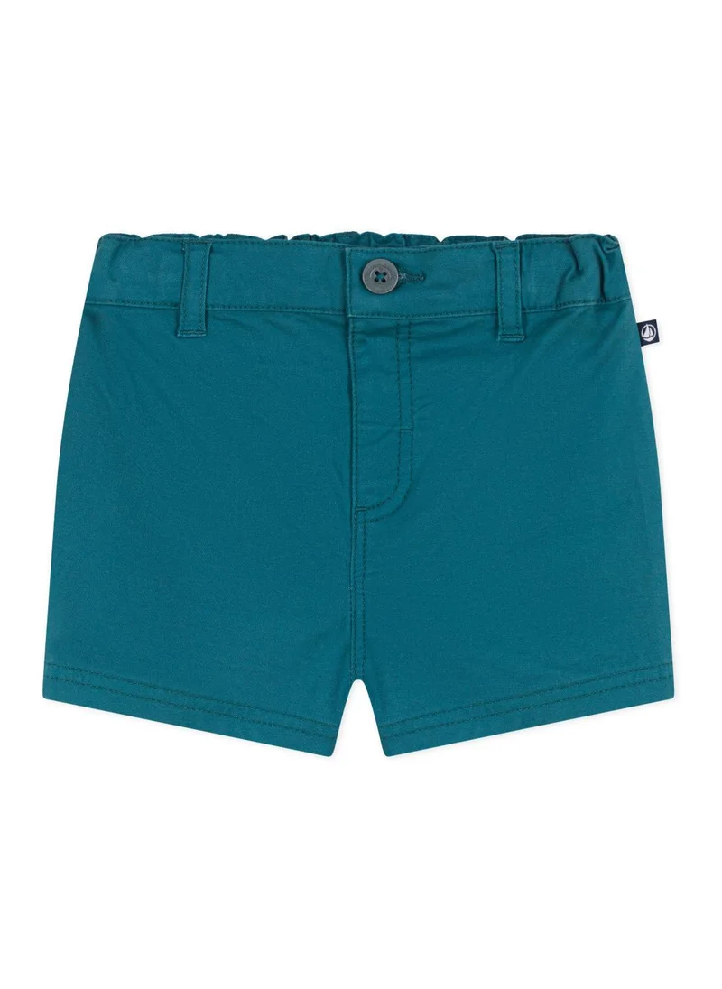 Petit Bateau Babies' plain serge shorts