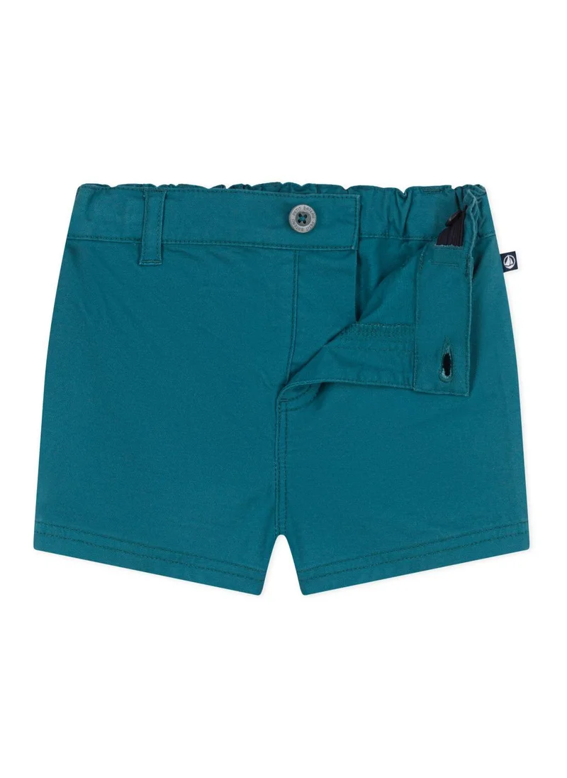 Petit Bateau Babies' plain serge shorts