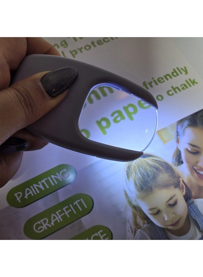 LED Illuminated Magnifying Glass – Clearer Reading Anytime If the print is small or the lighting is poor, the solution is a practical LED illumination magnifying glass. Quantity: 1 - Image 2