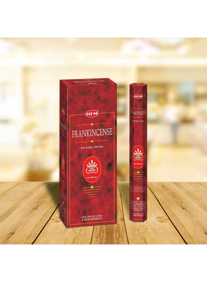 HEM Frankincense Box of Six 20 Sticks Tubes 120 Sticks Total HEM Incense From India - Image 2