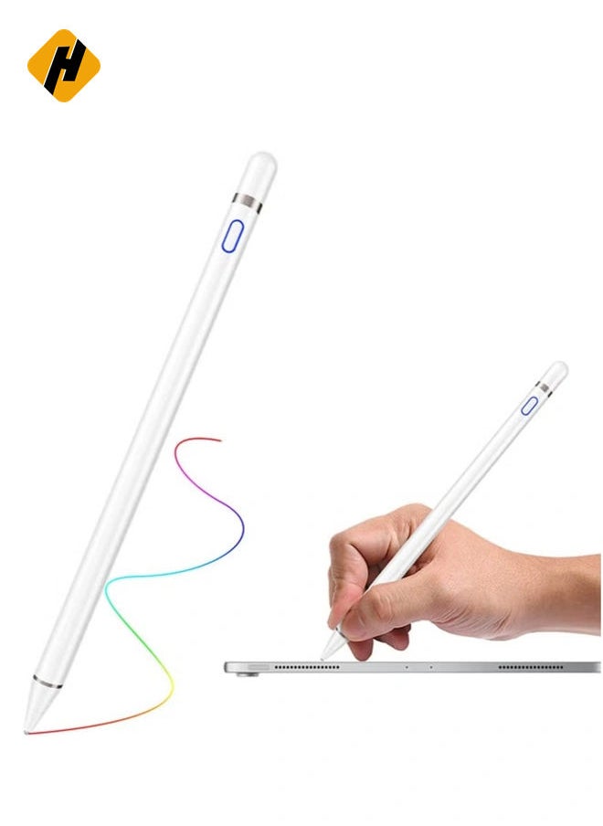 HuHa High Tech Smart Stylus Pen For iPad/ Tab/ Mediapad White  - Image 1