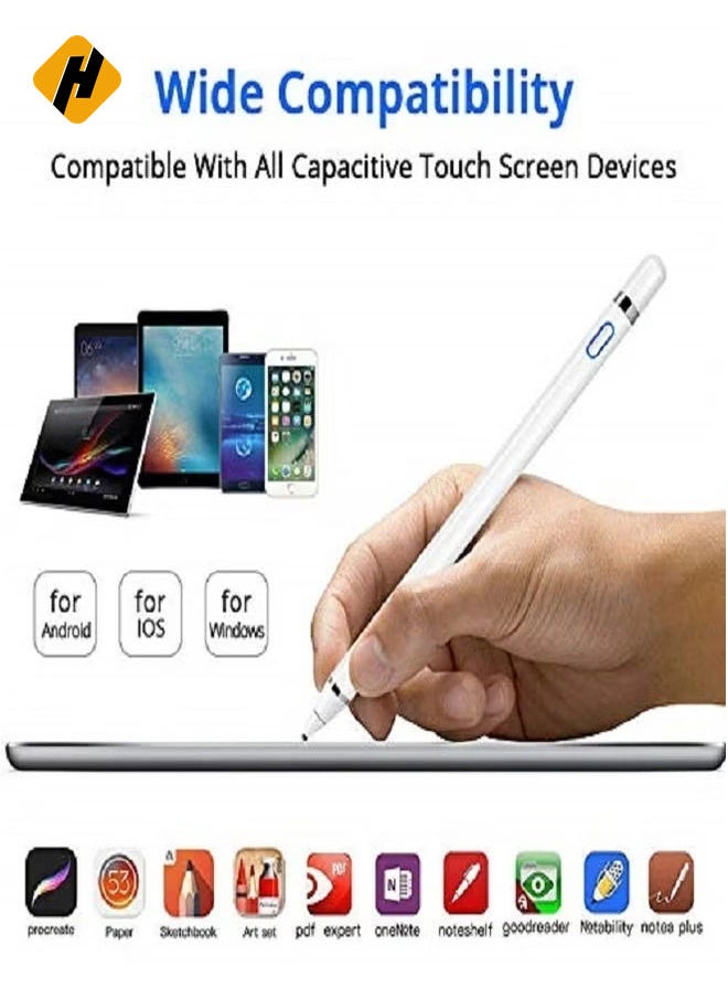 HuHa High Tech Smart Stylus Pen For iPad/ Tab/ Mediapad White  - Image 3