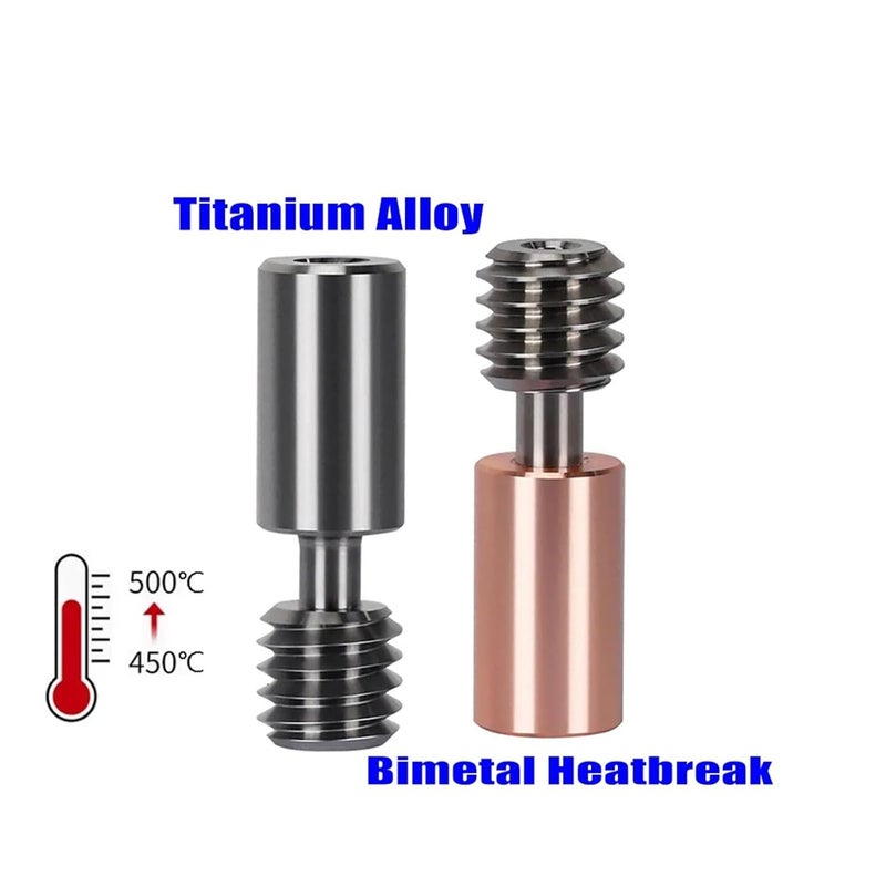 Copper Plated Titanium Alloy Bimetal Heatbreak Throat Pro 3D Printer 5 PCS - Image 3