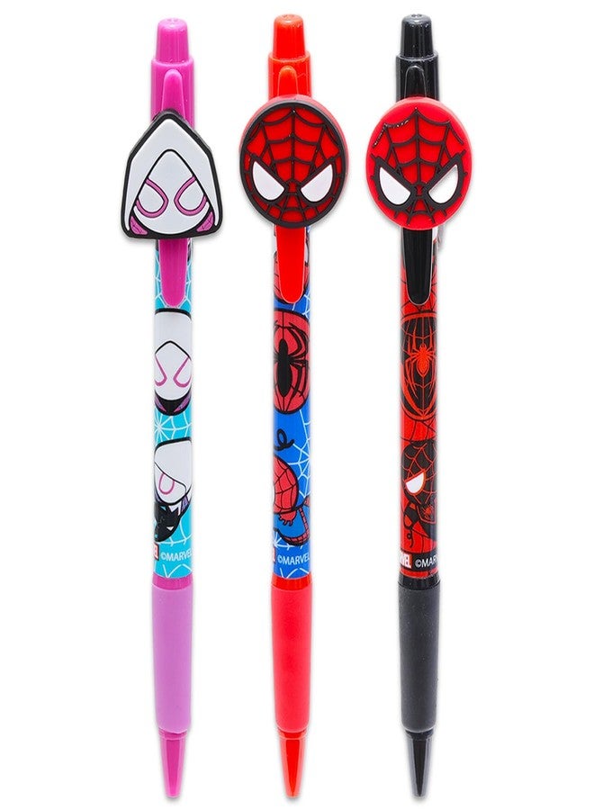 Innovative Designs Spidey & Friends 3-Pack Pens with Rubber Character Clips - Image 2