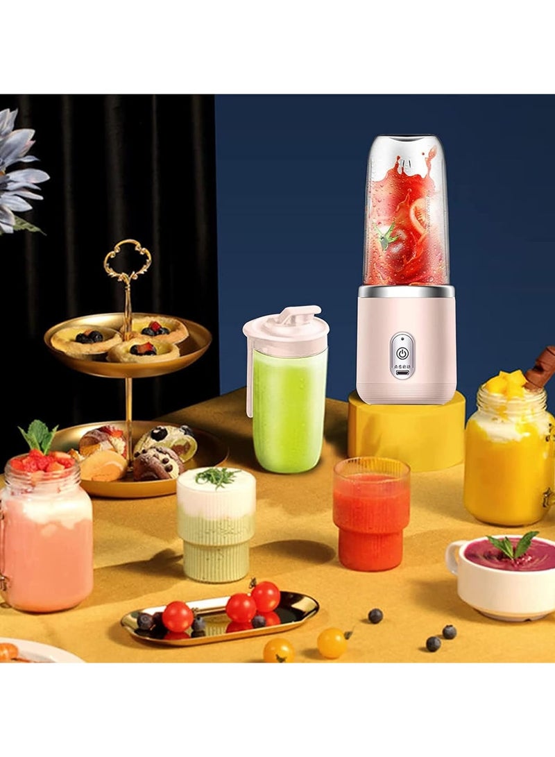 عام خلاط محمول، خلاط كهربائي قابل لإعادة الشحن عبر USB، خلاط شخصي بست شفرات وبطارية قابلة لإعادة الشحن عبر USB - Image 2