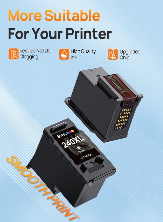 E-Z Ink 240XL 241XL Ink Cartridge Replacement for Canon 240XL 241XL Combo Pack, PG-240XL CL-141XL Works with PIXMA TS5120 MG2120 MG3620 MG3520 MG3522 MX452 MX472 MX512 MX532 Printer, 2 Pack - Image 5