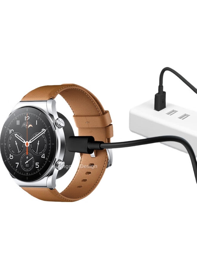 Win Potential Winchun Charger Cable For Xiaomi Watch S1, Mi Watch S1 Smart Sports Watch Wireless Magnetic Charging Dock, Usb Fast Charging Data Cable Power Cord - Image 1
