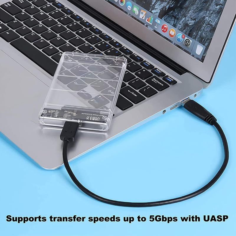 Terabyte 3.0 External Casing 2.5 inch Laptop SATA Hard Drive HDD/SSD Enclosure with Power Transfer USB,Portable Internal Hard Drive to External case for Laptop PC Desktop with Plug and Play (2 - Image 4