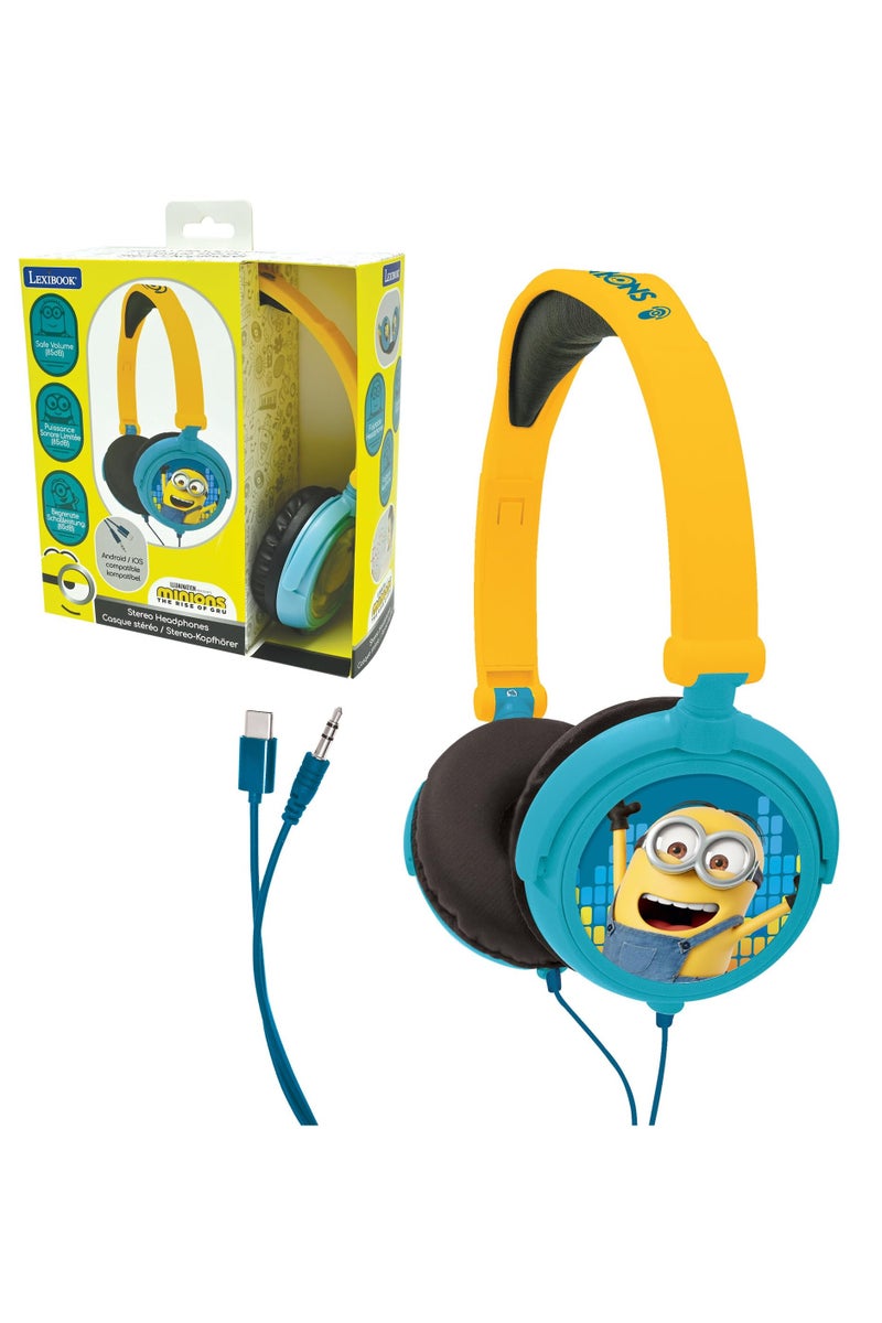 ليكسيبوك سماعات رأس ستيريو سلكية قابلة للطي من Lexibook Minions - Image 1