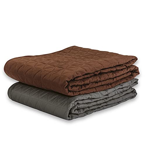 EarthLite Premium Quilted Blanket – Extra Soft Microfiber, Hypoallergenic, Reversible, Machine-Washable (60" x 90"), Taupe - Image 3