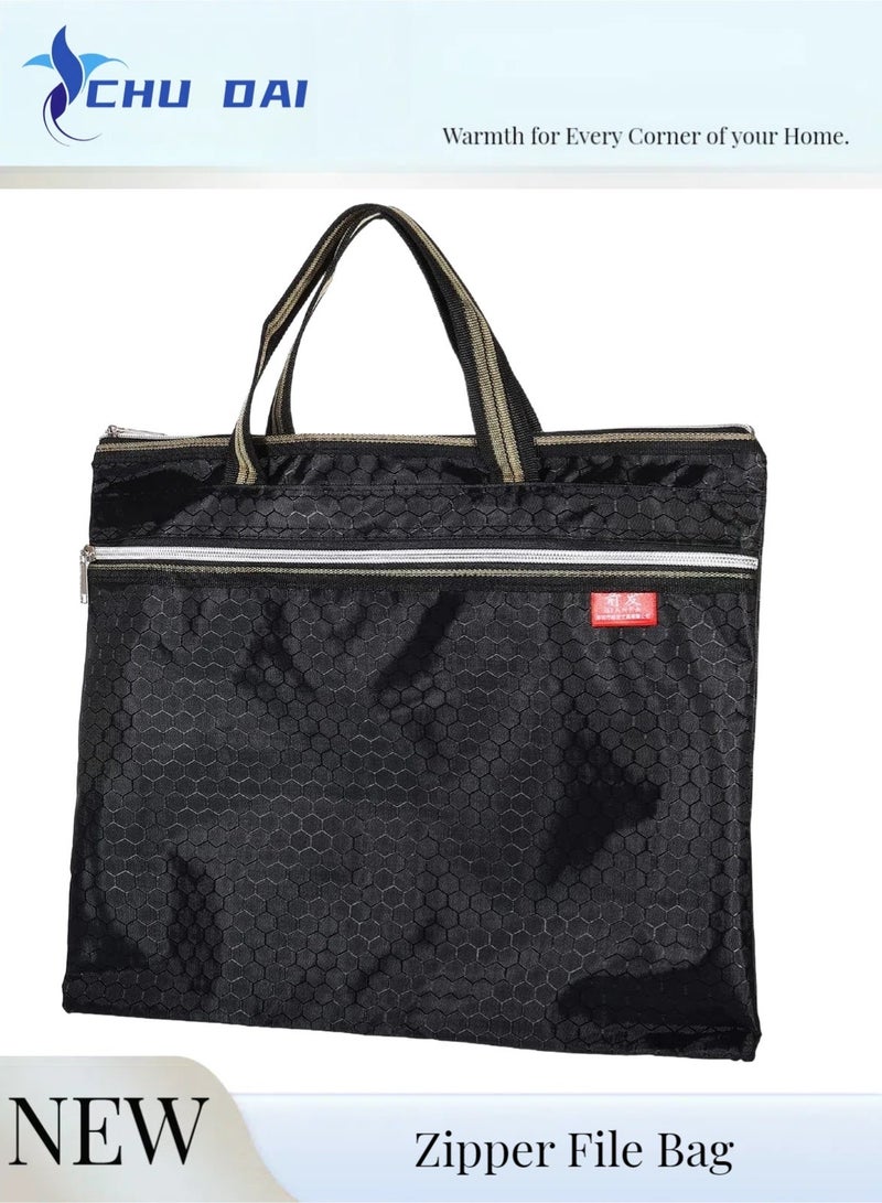 CHU DAI حقيبة لابتوب بحجم 15-16 بوصة حقيبة عمل جلدية مقاومة للماء حقيبة توت حقيبة مراسلة رفيعة لحمل الكمبيوتر الشخصي للابتوبات بحجم 15 بوصة - 16 بوصة و 1 عبوة دبابيس للمكتب، دبابيس مصغرة مع دبابيس (لون عشوائي) و حقيبة ملفات بسحاب مقاومة للماء، تخزين مستندات وكتب وأدوات في حقيبة بسحاب و 2 عبوة صندوق أقلام شفاف، منظم تخزين لوازم المكتب بسعة كبيرة، حاوية أدوات الرسم والطلاء، تخزين أقلام الألوان المائية (شفاف) و حقيبة أقلام بسعة كبيرة صندوق أقلام جمالي لمنظم لوازم المكتب، حقيبة أقلام متعددة الوظائف بسيطة ومتينة للرجال - أسود مجموعة - Image 4