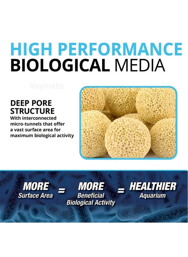 VAYINATO 500G High Density Yellow Bio Ceramic Ball For Freshwater Aquarium And Marine Fish Tank Sump Canister Filter Koi Pond Bottom Filteration By Petzlifeworld - Image 2