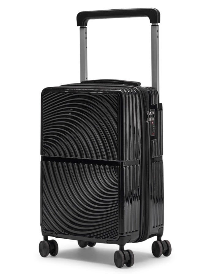 LIMRA Travel Bag From Limra Made Of PC Cabin Carry Check-In Luggage Trolley Size 20 inch Color Black - Image 1
