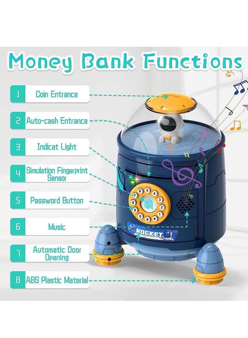 Money Bank Cash Auto Scroll Paper Saving Electronic ATM Password Coin Best Gifts Idea for Kids Safe - Image 2
