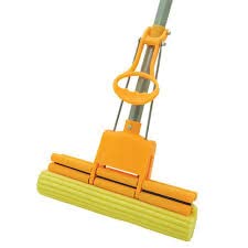 APURK Squeeze Sponge Mop Floor Cleaning Squeeze Mop with Adjustable Telescopic Stainless Steel Handle Squeegee Absorber Sponge Cleaner for Home Kitchen Bathroom Multicolor - Image 5