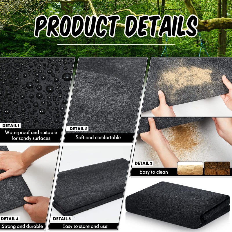 Haull Shed Floor Mat 6 x 4 ft Outdoor Waterproof Nonslip Durable Storage Sheds Protector Rug for Carport Patio Garage Garden Spring Summer Outdoor, Storage Shed Not Included - Image 4