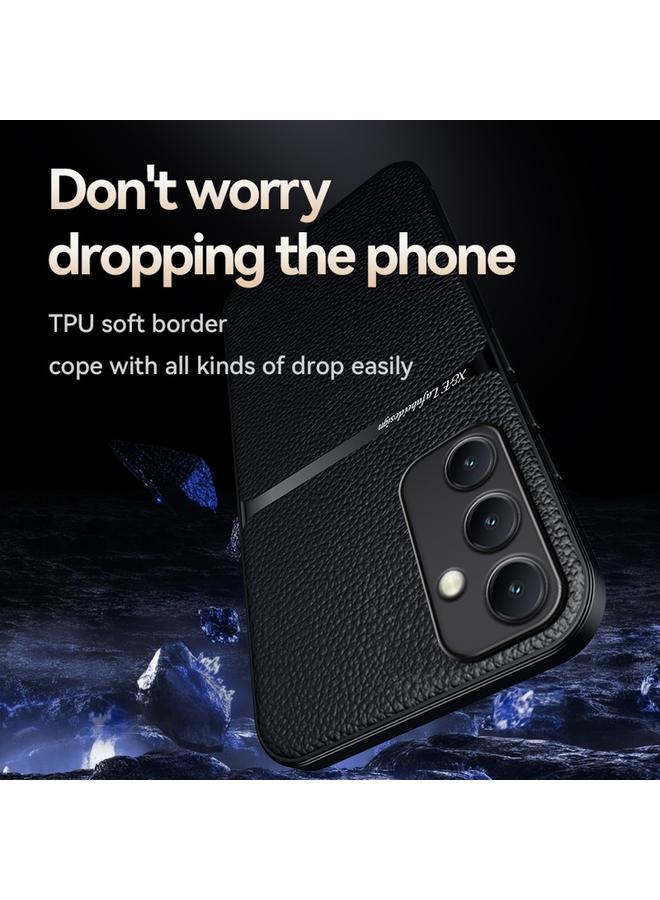 اس-توب جراب لهاتف Samsung Galaxy A54 5G مصنوع من جلد الليتشي المغناطيسي بتغطية كاملة ومضاد للصدمات - Image 4
