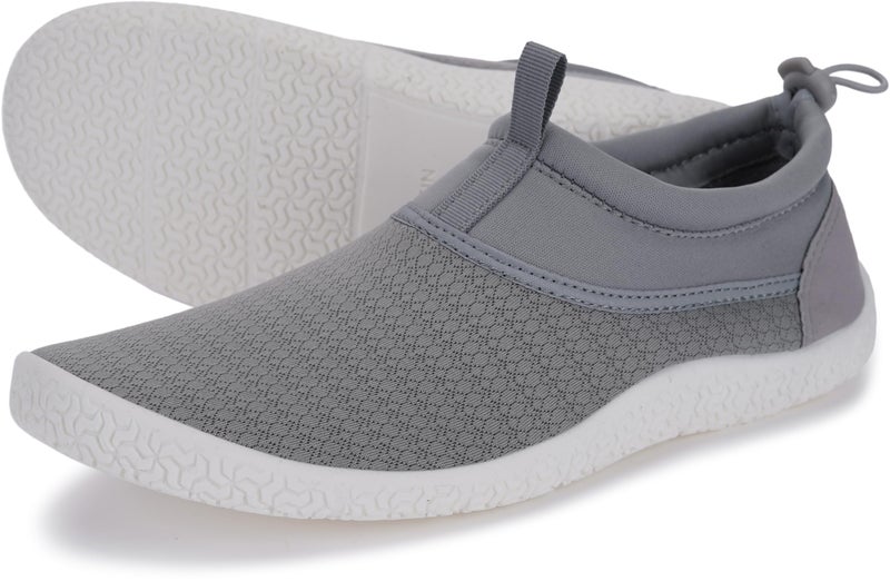 WHITIN Men's Water Shoes Aqua Barefoot Swim Beach Minimalist Socks Surf Anti Slip Outdoor Indoor Activities Boating Gym Lightweight Sneakers Light Grey - Image 1