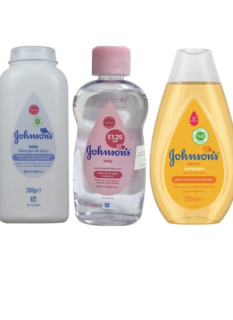 Baby Shampoo, Powder & Oil Set 200+200+200ml