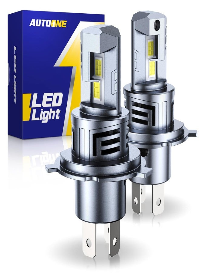 AUTOONE Upgraded H4/9003/HB2 Fog Light Bulbs, 32000LM with Fan, H4 Fog Bulb Halogen Replacement, 6500K White Quick Installation, Pack of 2 - Image 1