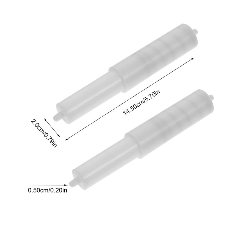 2Pcs Retractable Toilet Paper Holder Durable Design Easy Paper Replacement For Bathroom - Image 3