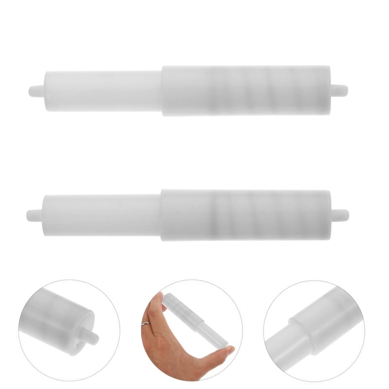2Pcs Retractable Toilet Paper Holder Durable Design Easy Paper Replacement For Bathroom - Image 4