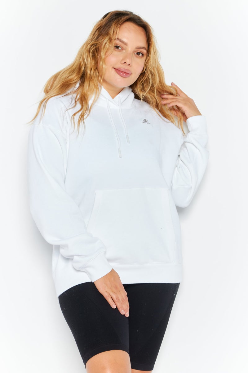 Champion Women Sportswear Fit Hooded Training Sweatshirt, White  - Image 1