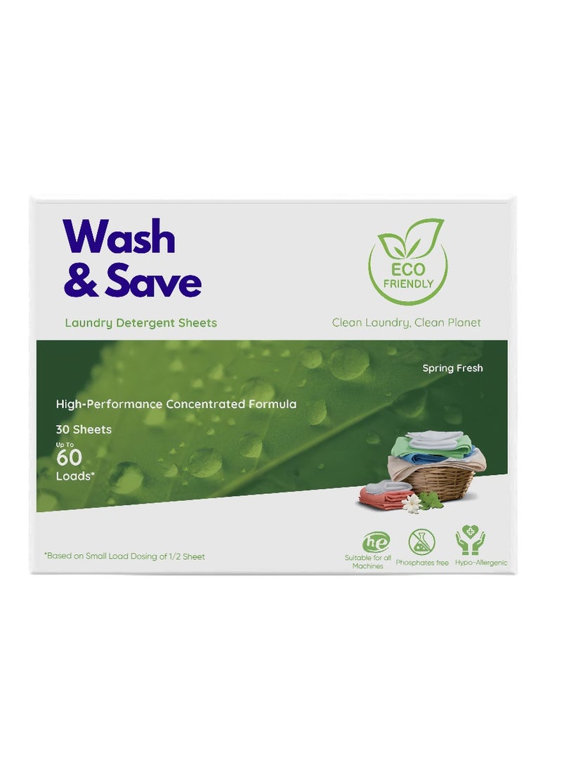 Liquidless Laundry Detergent Sheets Fresh Scent