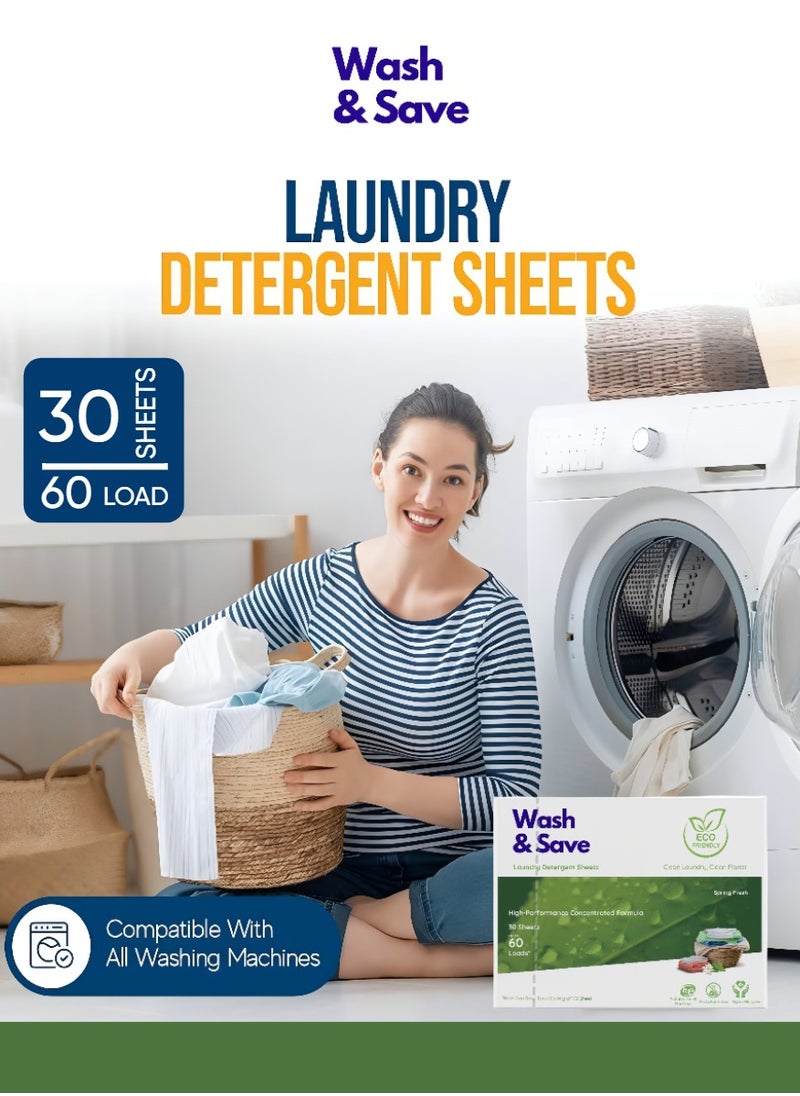 Liquidless Laundry Detergent Sheets Fresh Scent