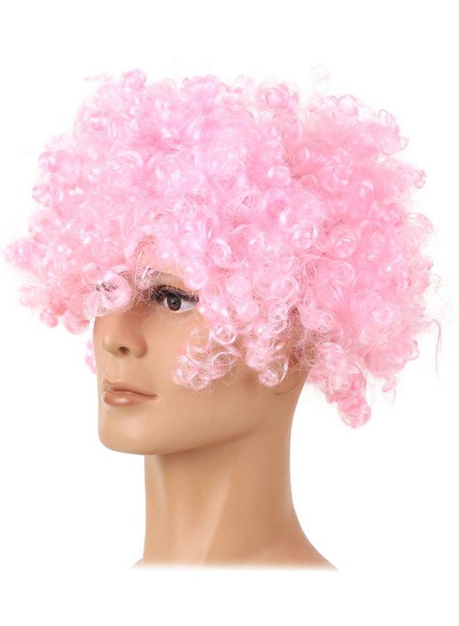 NIBEMINENT Curly Headwear Wig Pink 116grams