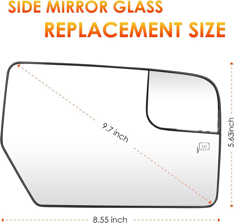 ILONPA Passenger Side Mirror Glass Replacement - Image 4
