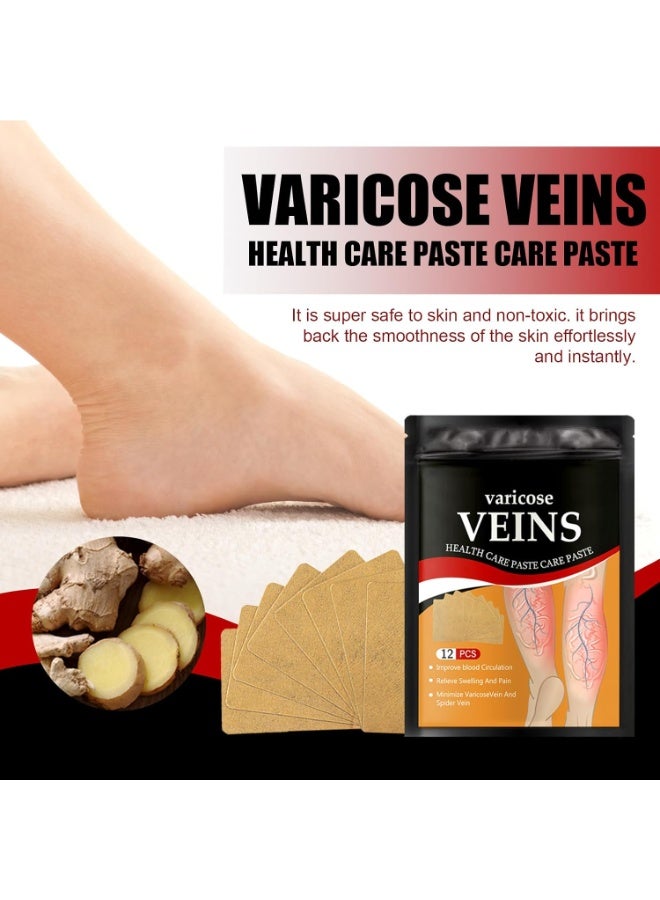 Varicose Vein Patches for Legs, Spider Veins Removal, Varicose Veins Relief Patches, Against Spider Veins, Varicose Veins & Spider Veins Extract Treatment Patches, Vein Relief Herbal Plasters - Image 3