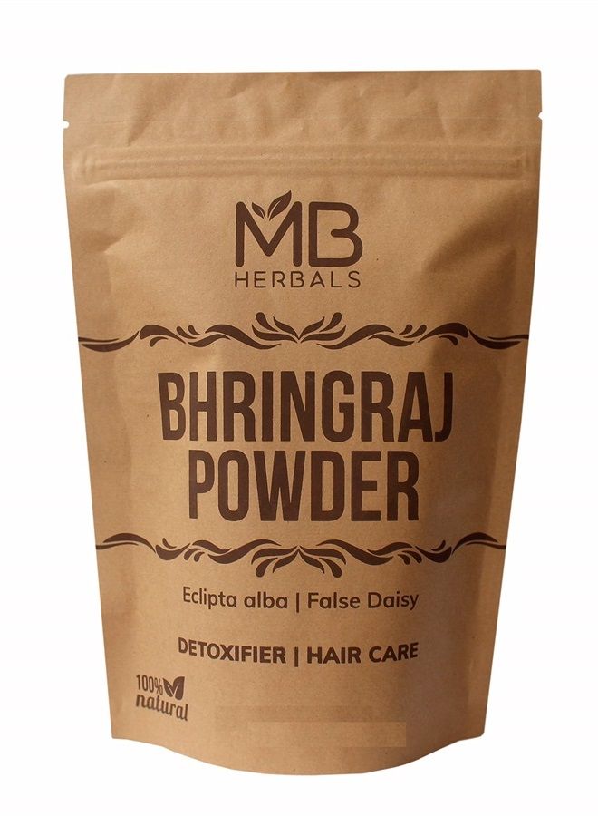 MB Herbals مسحوق بهرينغراج النقي 1 رطل | 16 أونصة / 454 جرام | مسحوق بهرينغراج النقي 100% | مكمل غذائي مسحوق إكليبتا ألبا للعناية بالشعر | بدون مواد حافظة | غير معدّل وراثيًا - Image 3