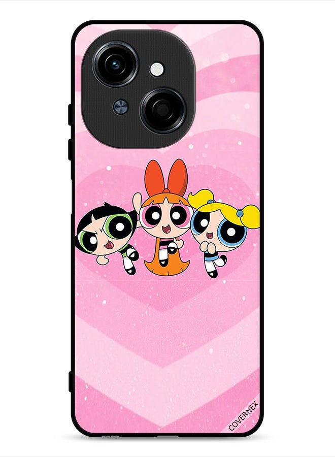 Covernex Tecno Spark Go 1 4G Protective Case Cover Power Girls Cartoon - Image 1