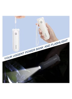 Handheld Fan with 4500 mAh Powerbank Max 46 Hours Runtime, Pocket Fan with Portable Battery Operated or USB Powered, Folding Personal Fan (White/3 Speeds) - pzsku/ZFF6DF02C8ABED68AFAFFZ/45/_/1720013911/258e14ae-2cdd-415b-b5d9-7992ebe8be04