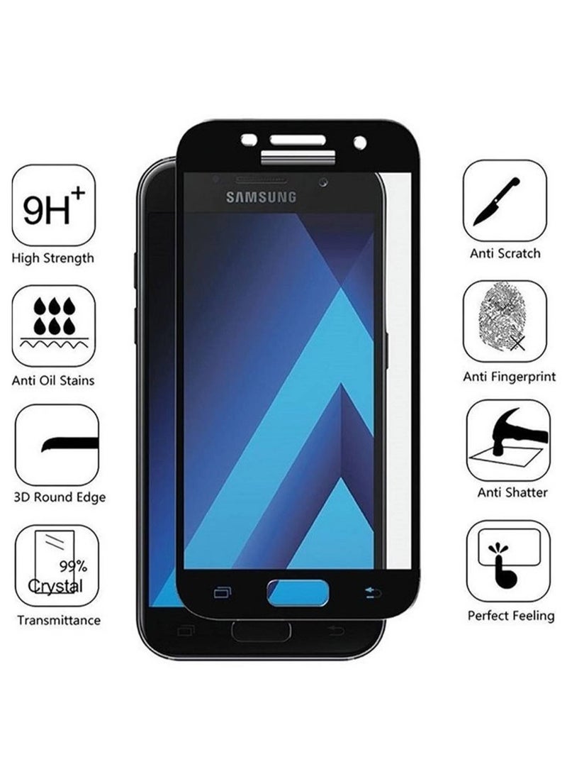 Tempered Glass Black Edge Screen Protector Compatible With Samsung Galaxy J7 Prime - Image 2