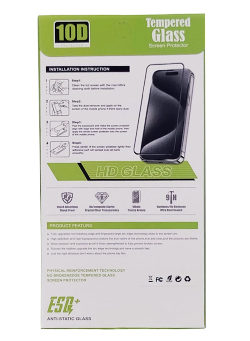Tempered Glass Black Edge Screen Protector Compatible With Samsung Galaxy J7 Prime - Image 5